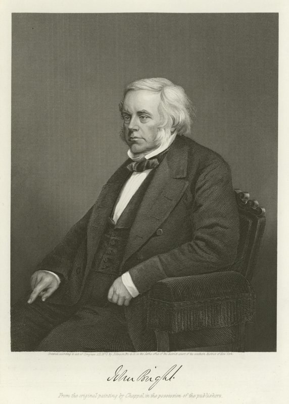 John Bright, britisk radikal og liberal politiker af Alonzo Chappel