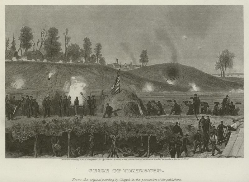 Belejring af Vicksburg, 1863 af Alonzo Chappel