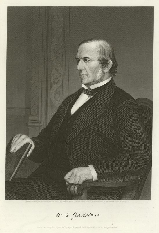 William Ewart Gladstone, britisk liberal politiker af Alonzo Chappel