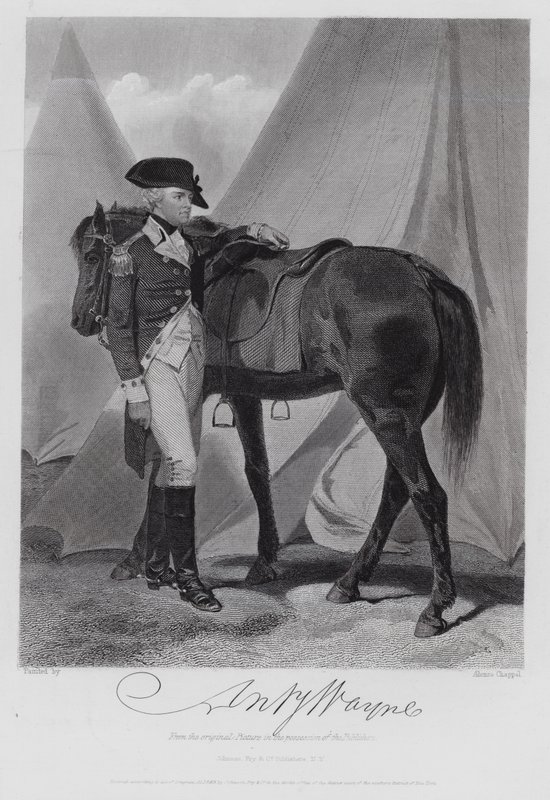 Anthony Wayne (gravering) af Alonzo (after) Chappel