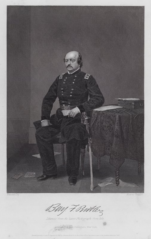 Benjamin F Butler (gravering) af Alonzo (after) Chappel