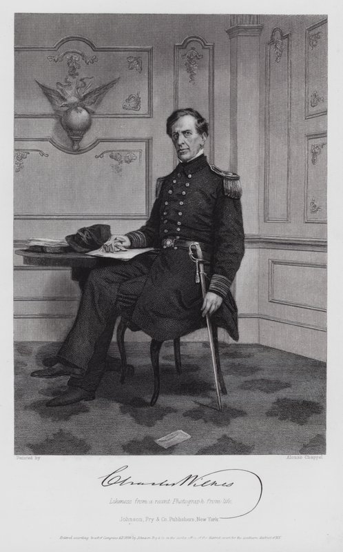 Charles Wilkes (gravering) af Alonzo (after) Chappel