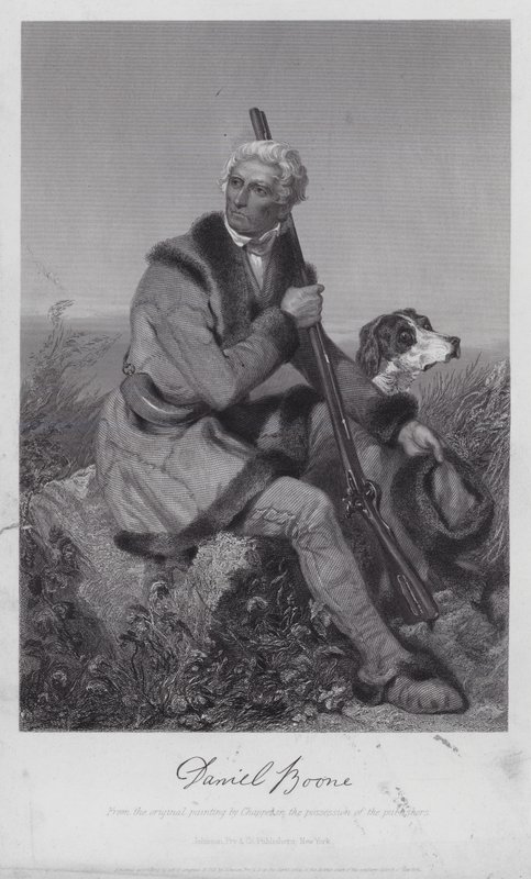 Daniel Boone (gravering) af Alonzo (after) Chappel
