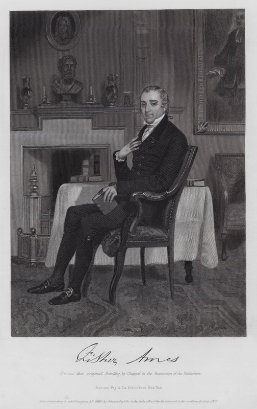 Fisher Ames (gravering) af Alonzo (after) Chappel