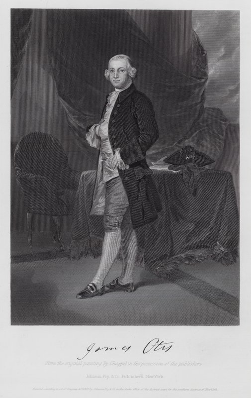 James Otis (gravering) af Alonzo (after) Chappel
