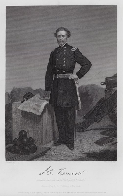 John Charles Fremont (gravering) af Alonzo (after) Chappel