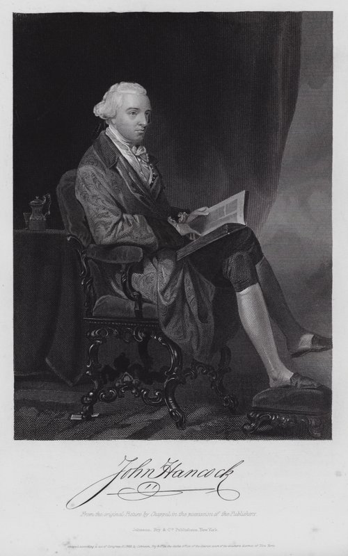 John Hancock (gravering) af Alonzo (after) Chappel