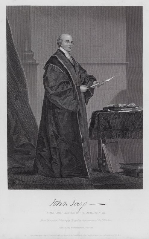 John Jay (gravering) af Alonzo (after) Chappel