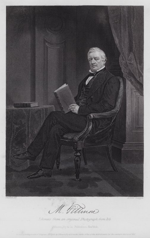 Millard Fillmore (gravering) af Alonzo (after) Chappel