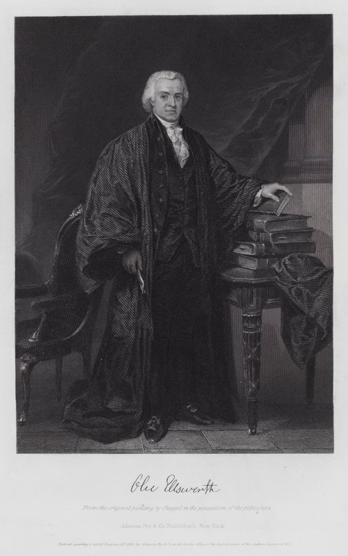 Oliver Ellsworth (gravering) af Alonzo (after) Chappel