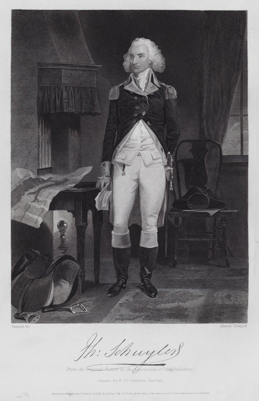 Philip Schuyler (gravering) af Alonzo (after) Chappel