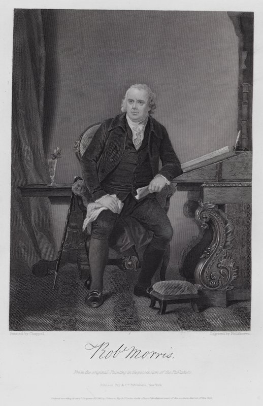 Robert Morris (gravering) af Alonzo (after) Chappel