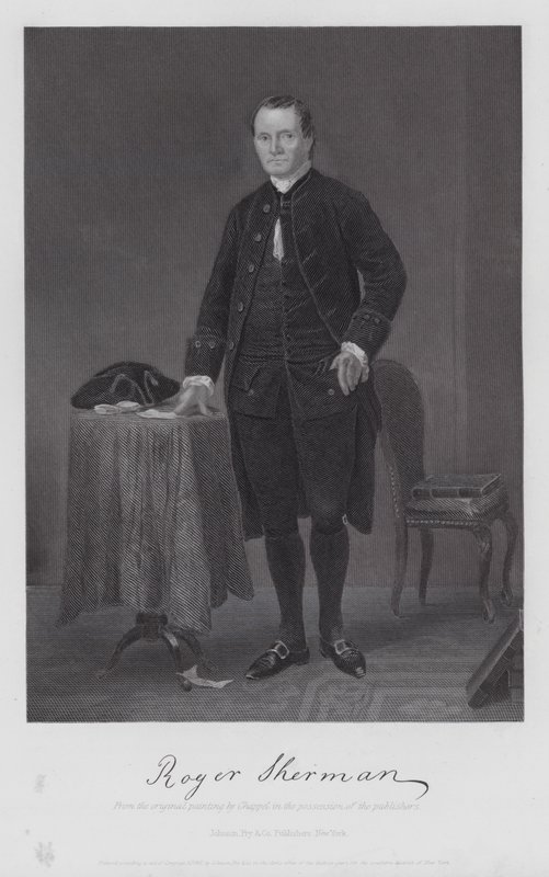 Roger Sherman (gravering) af Alonzo (after) Chappel