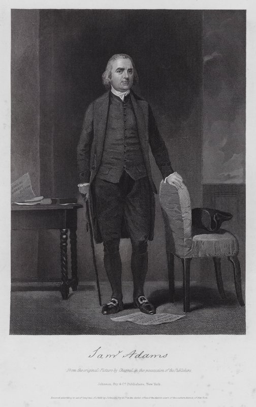 Samuel Adams (gravering) af Alonzo (after) Chappel