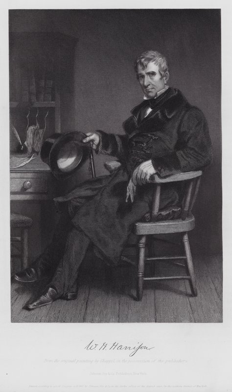 William Henry Harrison (gravering) af Alonzo (after) Chappel
