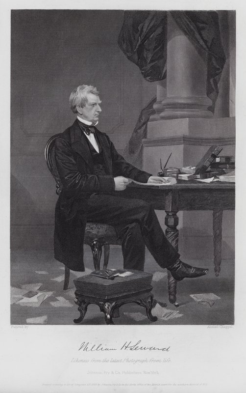 William Henry Seward (gravering) af Alonzo (after) Chappel
