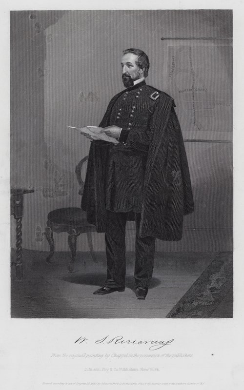 William Stark Rosecrans (gravering) af Alonzo (after) Chappel