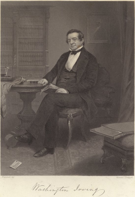 Washington Irving af Alonzo Chappel