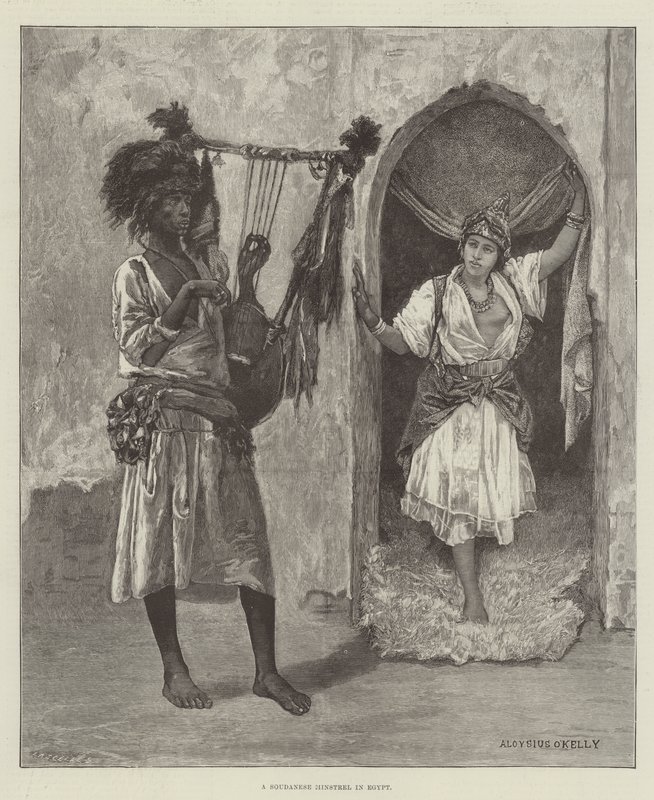 En soudanesisk Minstrel i Egypten af Aloysius O