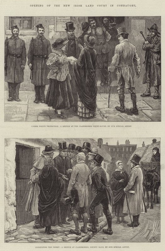 Åbning af New Irish Land Court i Connaught af Aloysius O