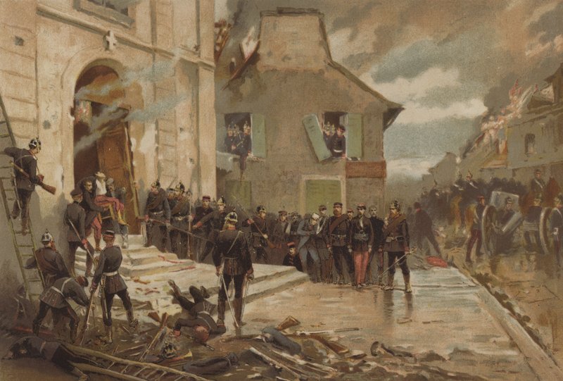 Le Bourget, 30. oktober 1870 af Alphonse Marie de Neuville