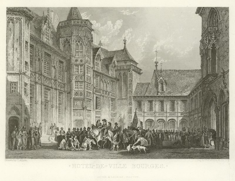 Hotel-de-Ville Bourges af Alphonse Marie de Neuville