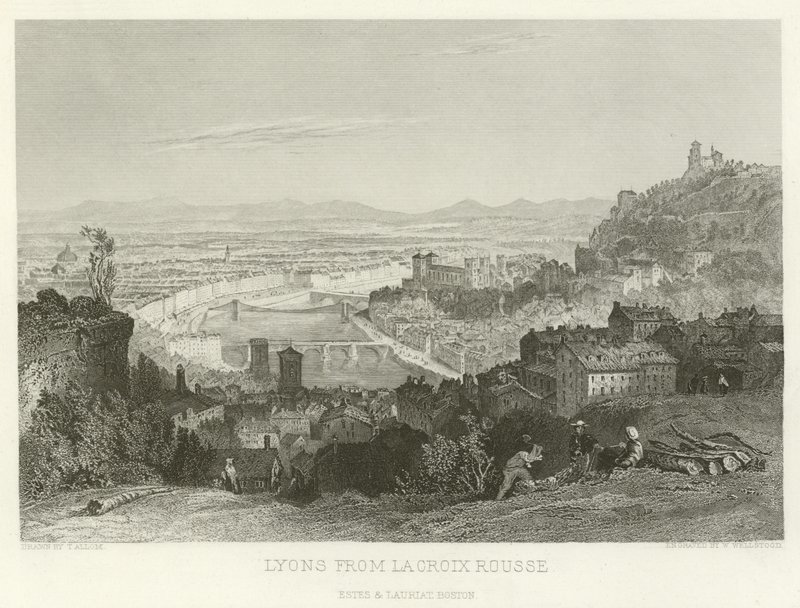 Lyons fra La Croix Rousse af Alphonse Marie de Neuville