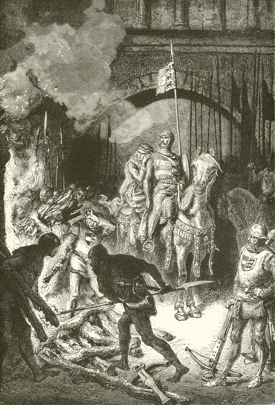 Cid beordrer henrettelsen af Ahmed af Alphonse Marie de Neuville