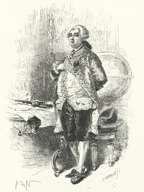 Kong Ludvig XVI af Frankrig af Alphonse Marie de after Neuville