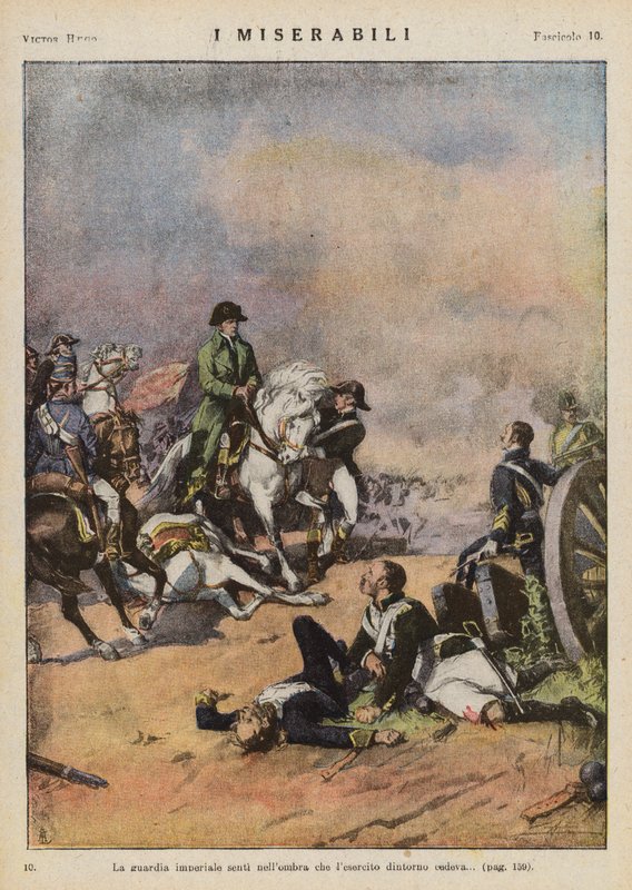 Illustration til Les Miserables af Victor Hugo (farvelitografi) af Ambrogio Lombardi