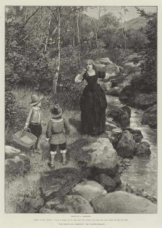 For tro og frihed, af Walter Besant af Amedee Forestier