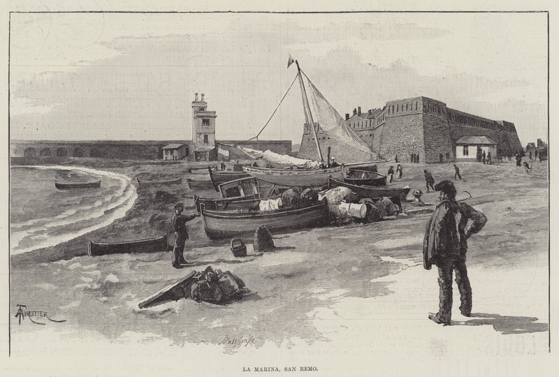 La Marina, San Remo af Amedee Forestier
