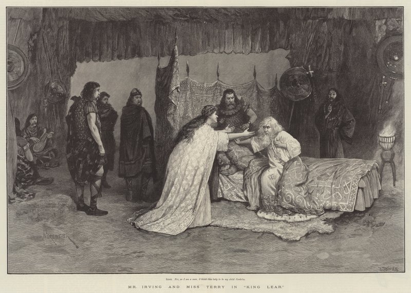 Mr Irving og Miss Terry i King Lear af Amedee Forestier