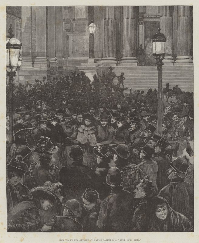 Nytårsaften udenfor St Paul