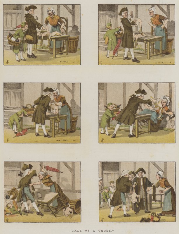 Fortælling om en gås (chromolitho) af Amedee Forestier
