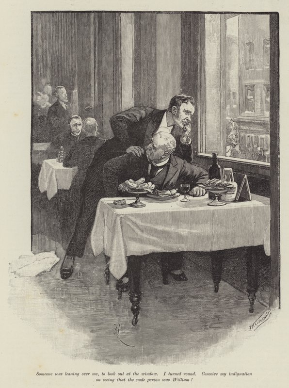 The Inconsiderate Waiter, af J M Barrie af Amedee Forestier