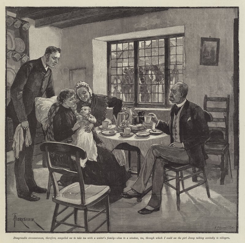 The Inconsiderate Waiter, af J M Barrie af Amedee Forestier