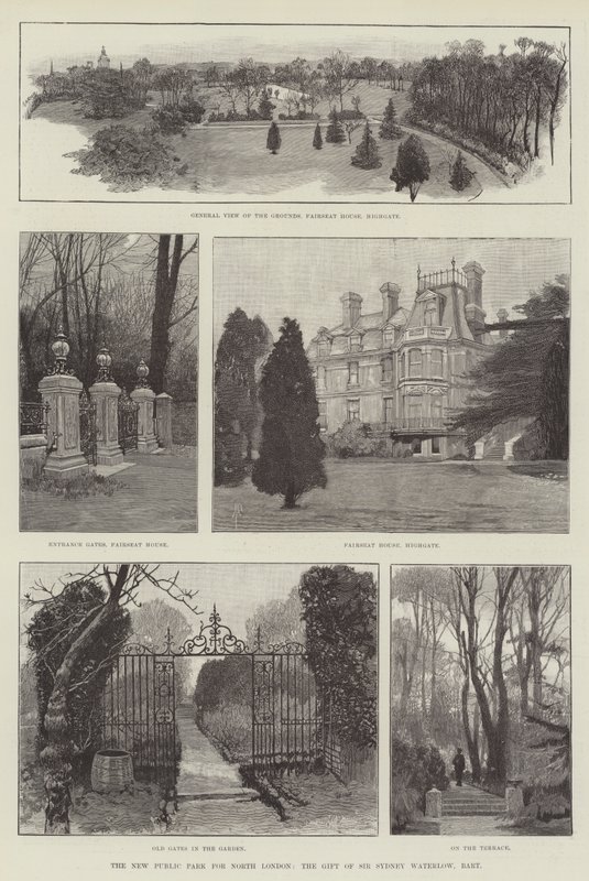 The New Public Park for North London, gave fra Sir Sydney Waterlow, Baronet af Amedee Forestier