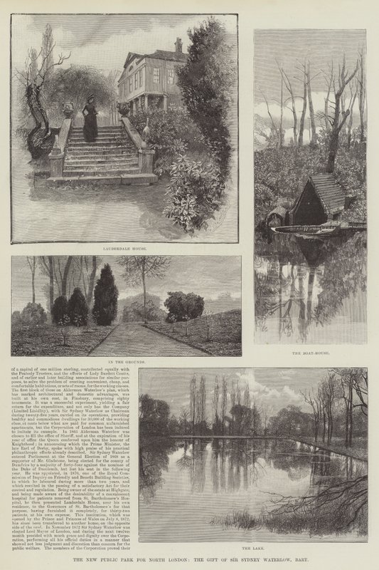 The New Public Park for North London, gave fra Sir Sydney Waterlow, Baronet af Amedee Forestier