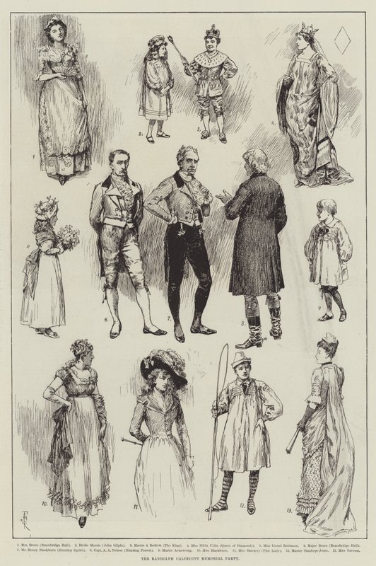 Randolph Caldecott Memorial Party af Amedee Forestier