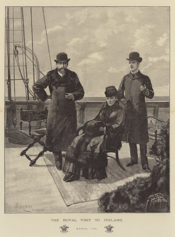 Det kongelige besøg i Irland, april 1885 af Amedee Forestier