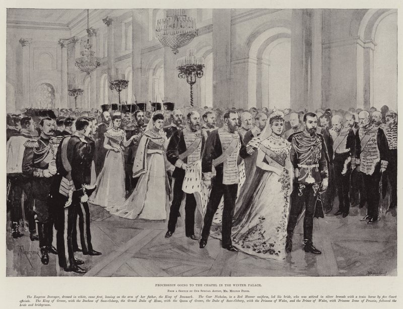 Bryllup af Nicholas II, zar af Rusland af Amedee Forestier