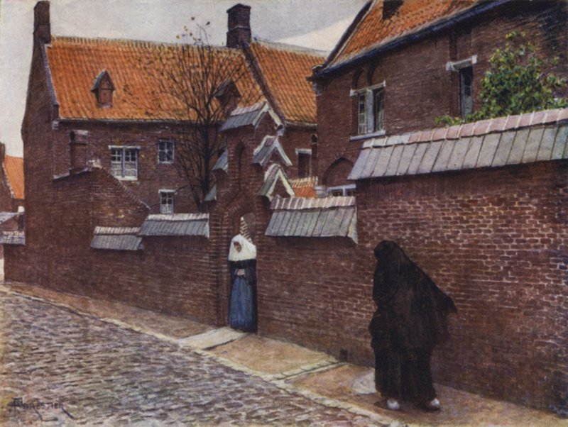 Beguinage af Mont St Amand, Gent af after Amedee Forestier
