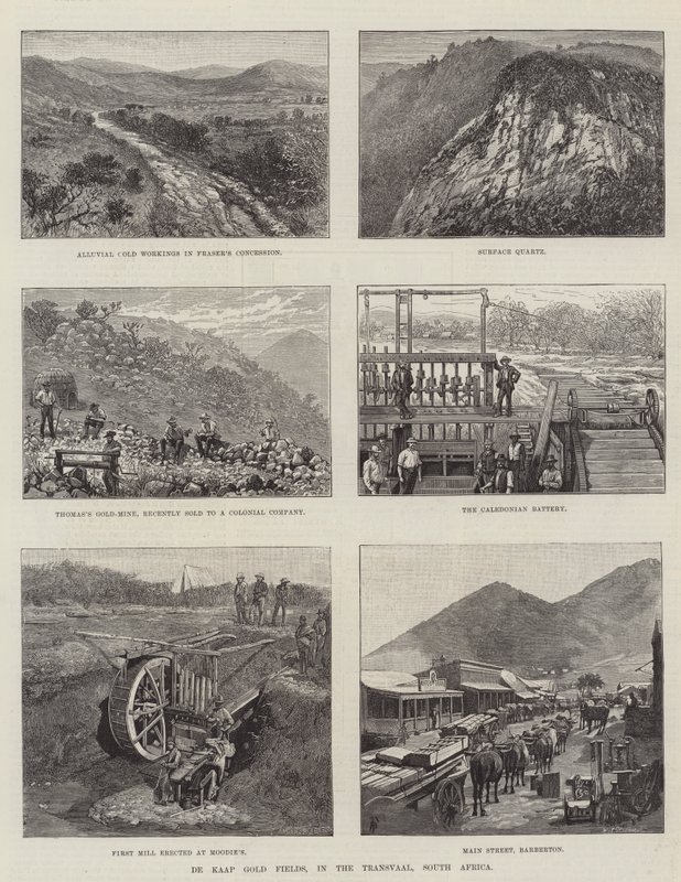 Cape Gold Fields, i Transvaal, Sydafrika af Amedee Forestier