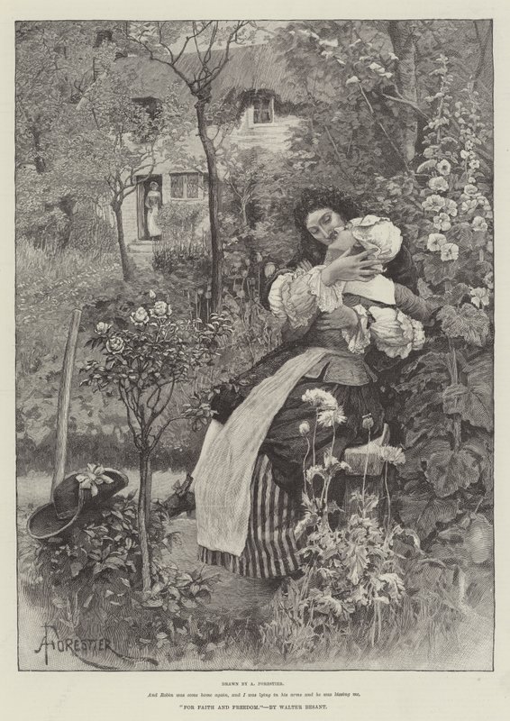 For tro og frihed, af Walter Besant af Amedee Forestier