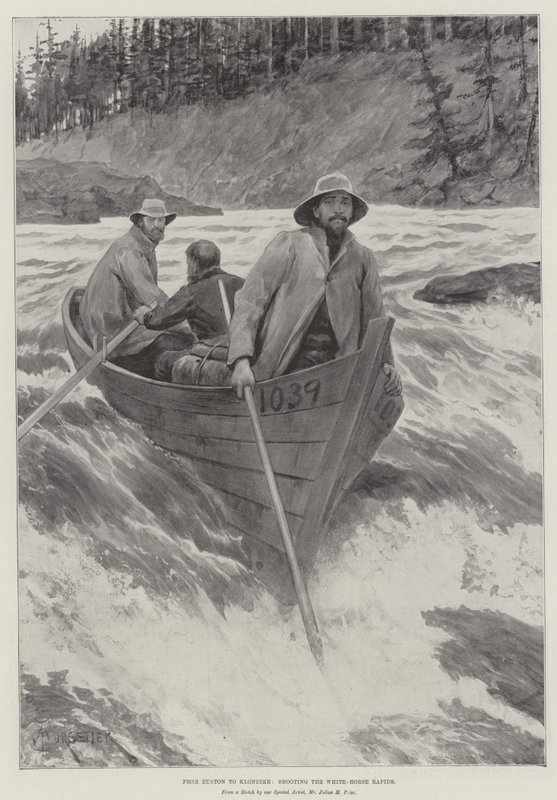 Fra Euston til Klondike, med fotografering i White-Horse Rapids af Amedee Forestier