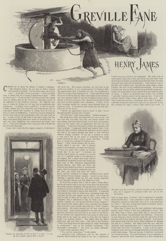 Greville Fane, af Henry James af Amedee Forestier