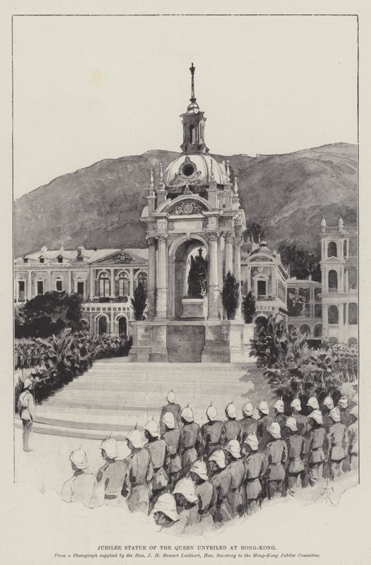 Jubilæumsstatue af dronningen afsløret i Hong-Kong af Amedee Forestier