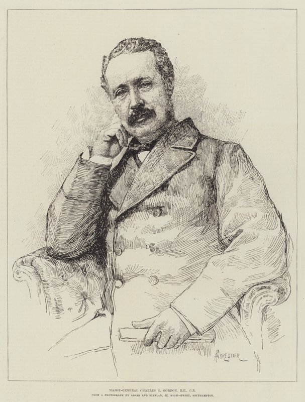 Generalmajor Charles G Gordon, RE, CB af Amedee Forestier