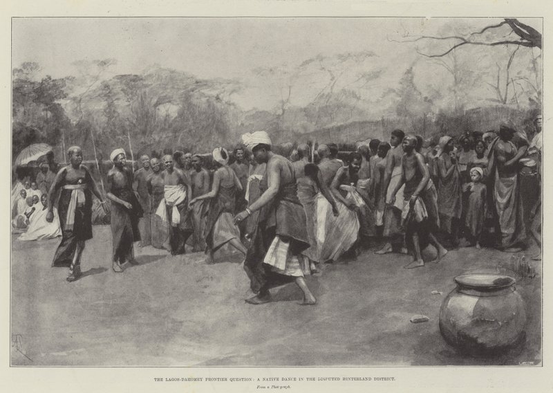 Lagos-Dahomey Frontier Question, en indfødt dans i det omstridte Hinterland District af Amedee Forestier